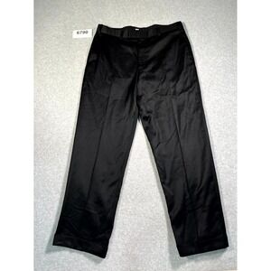 Alexandre London Dress Pants Mens 38 Black Straight Leg Formal Luxury Savile Row
